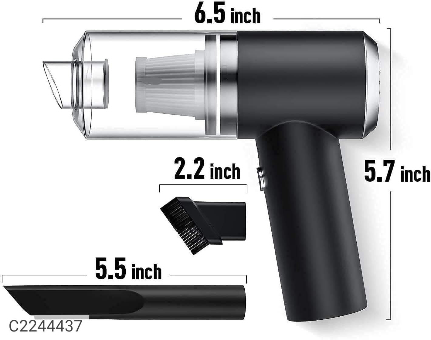 2 in 1 Vacuum Cleaner-Handheld Vacuum Car Cleaner Air Duster Wireless Rechargeable Home