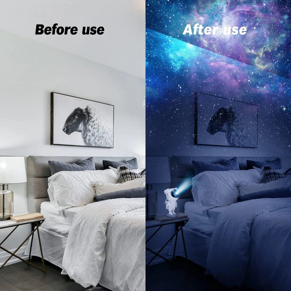 LED Astronaut Galaxy Light Projector